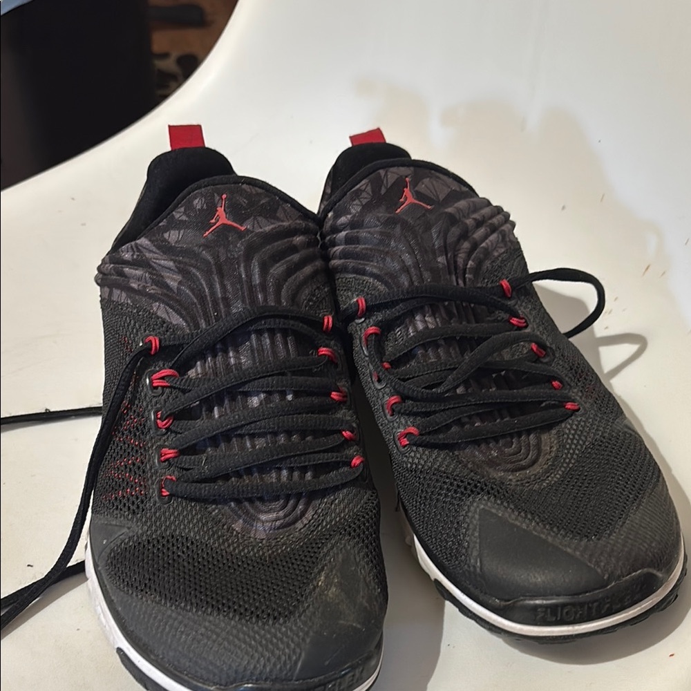 Black and Red Jordan cross trainer/Athletic Shoes